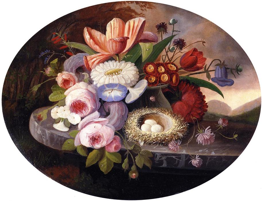 WikiOO.org - אנציקלופדיה לאמנויות יפות - ציור, יצירות אמנות Severin Roesen - Flowers