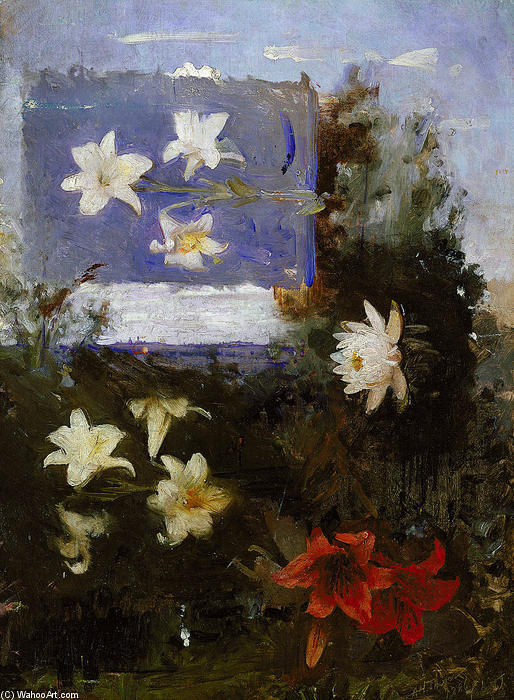 WikiOO.org - Encyclopedia of Fine Arts - Maleri, Artwork Abbott Handerson Thayer - Flower Studies