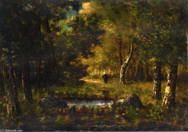 WikiOO.org - Encyclopedia of Fine Arts - Maľba, Artwork Narcisso Díaz De La Peña - Fontainblelau Forest