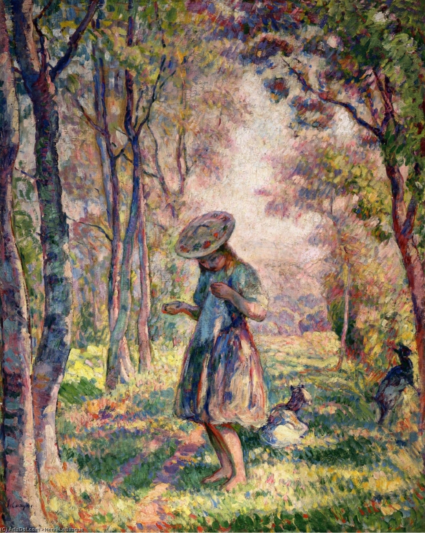 WikiOO.org - 백과 사전 - 회화, 삽화 Henri Lebasque - The Forest at Pierrefonds