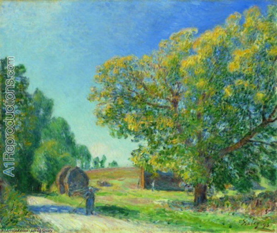 WikiOO.org - 백과 사전 - 회화, 삽화 Alfred Sisley - A Forest Clearing