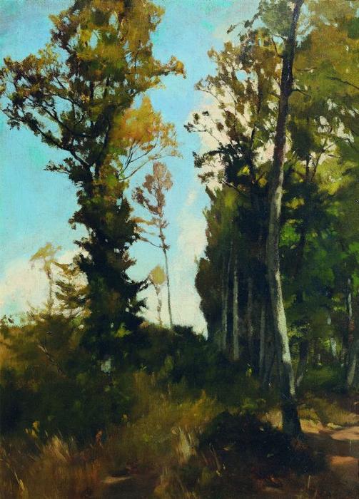 WikiOO.org - Encyclopedia of Fine Arts - Lukisan, Artwork Carl Eduard Schuch - Forest clearing in Purkersdorf