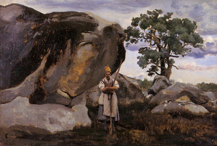 Wikioo.org – L'Encyclopédie des Beaux Arts - Peinture, Oeuvre de Jean Baptiste Camille Corot - La Forêt de Fontainebleau