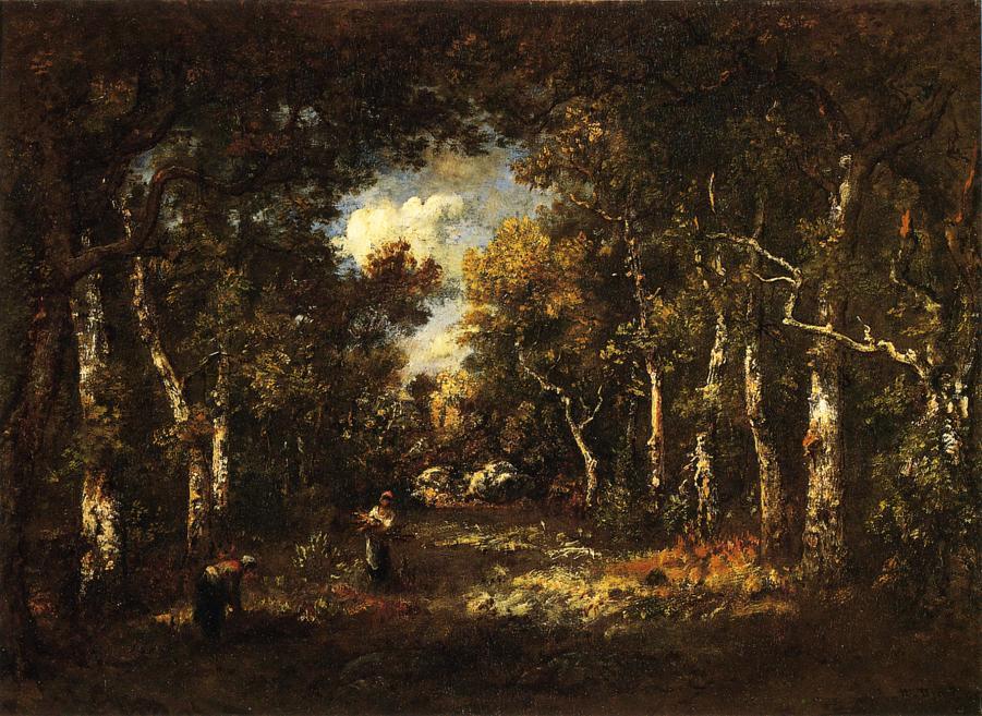 WikiOO.org - Encyclopedia of Fine Arts - Maľba, Artwork Narcisso Díaz De La Peña - The Forest of Fountainebleau