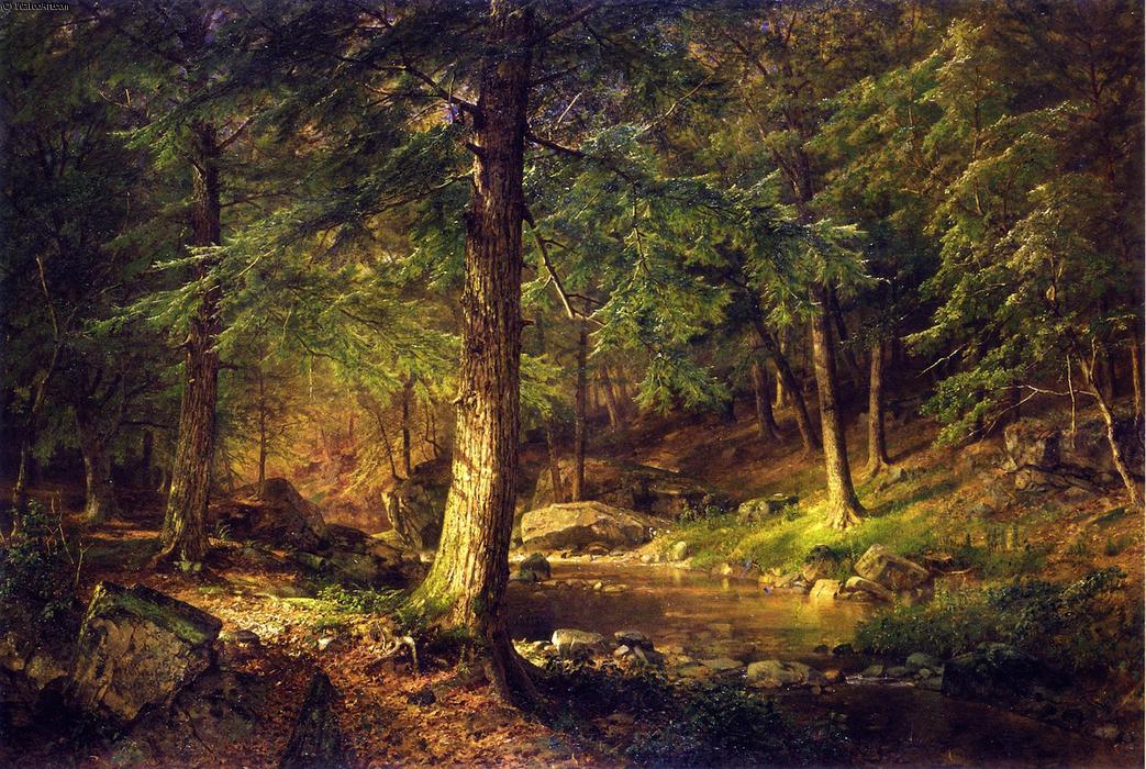 Wikioo.org - The Encyclopedia of Fine Arts - Painting, Artwork by William Trost Richards - Forest Scene