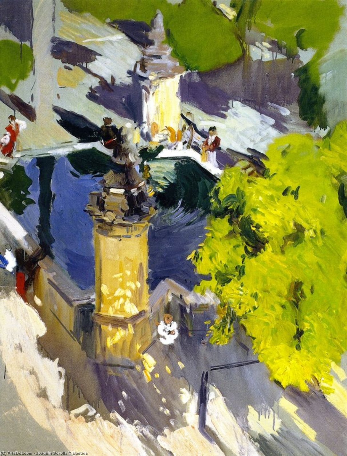 Wikioo.org - The Encyclopedia of Fine Arts - Painting, Artwork by Joaquin Sorolla Y Bastida - Fountain of the Mosque, Cordoba
