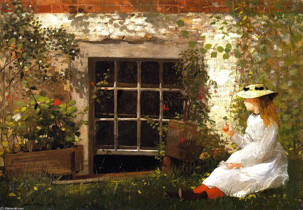 WikiOO.org - אנציקלופדיה לאמנויות יפות - ציור, יצירות אמנות Winslow Homer - The Four-Leaf Clover
