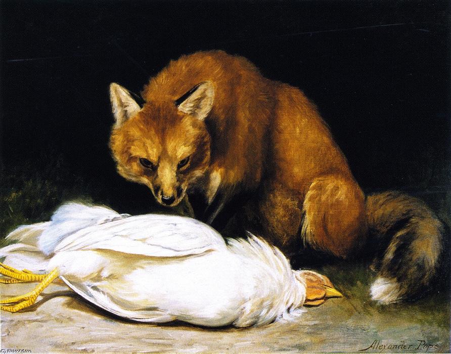 WikiOO.org - Εγκυκλοπαίδεια Καλών Τεχνών - Ζωγραφική, έργα τέχνης Alexander Pope - The Fox - Fair Game