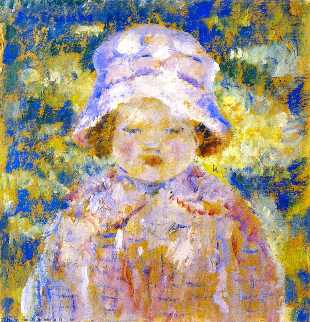 Wikioo.org - The Encyclopedia of Fine Arts - Painting, Artwork by Frederick Carl Frieseke - Frances (study)