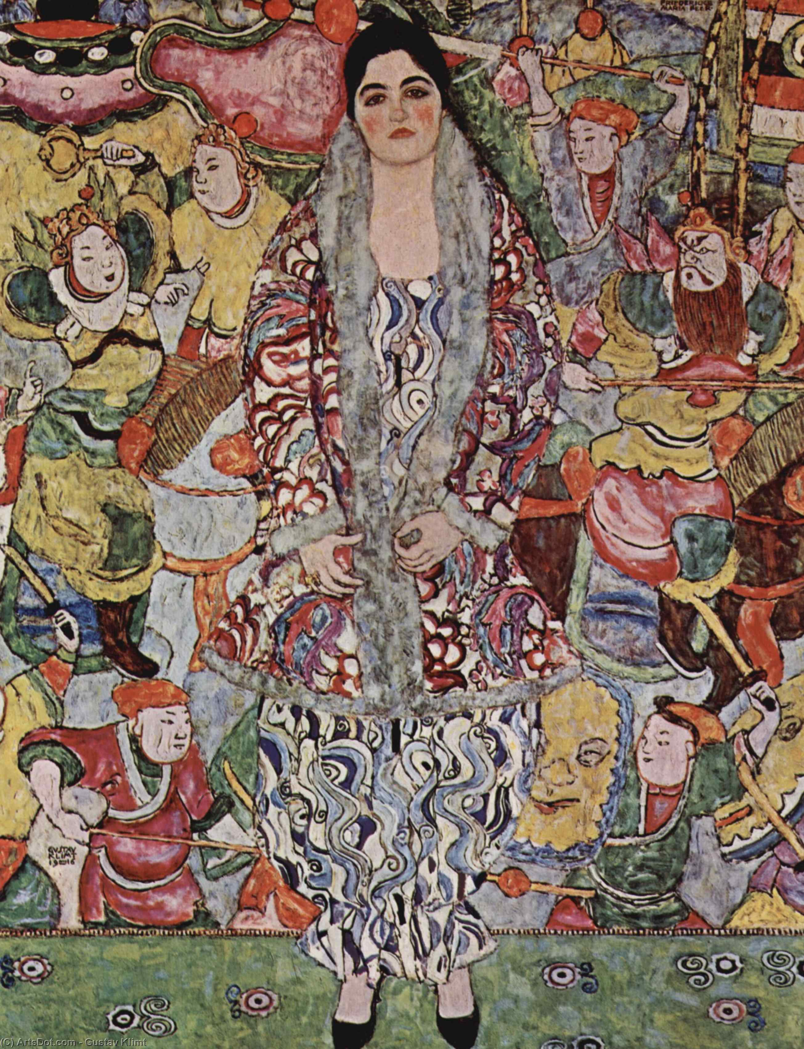 WikiOO.org - Encyclopedia of Fine Arts - Maleri, Artwork Gustav Klimt - Fredericke Maria Beer