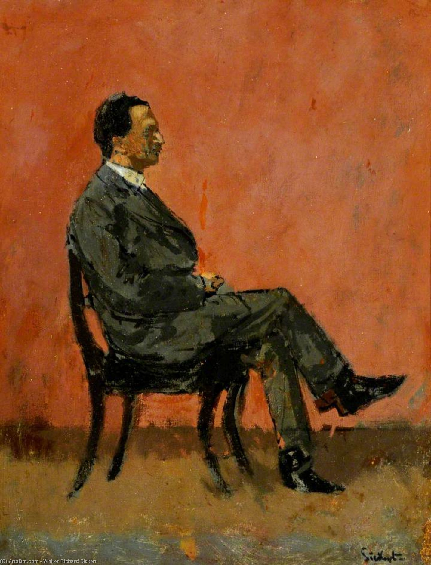 Wikioo.org - The Encyclopedia of Fine Arts - Painting, Artwork by Walter Richard Sickert - Fred Winter