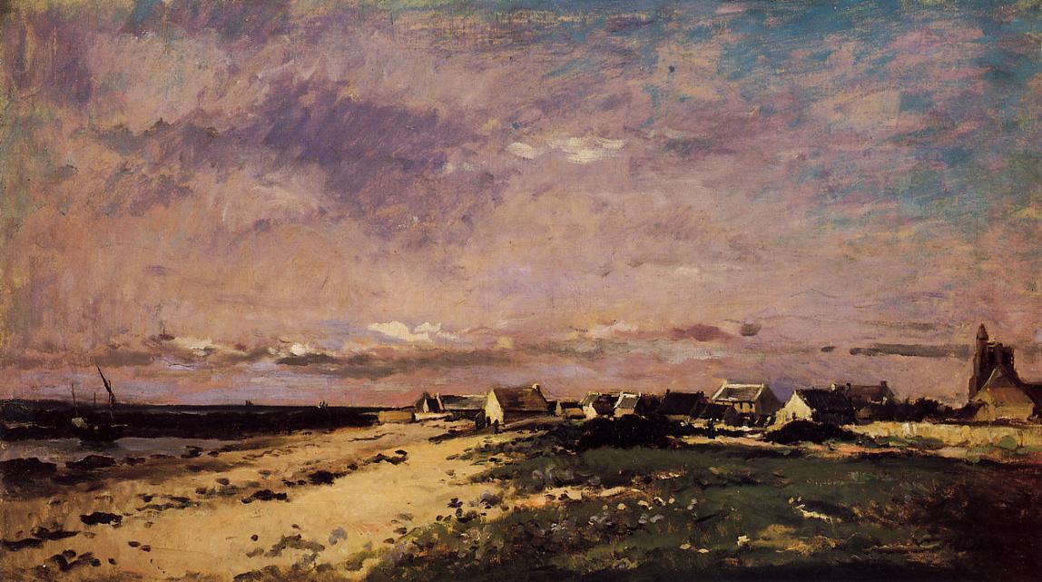 WikiOO.org - Encyclopedia of Fine Arts - Maleri, Artwork Charles François Daubigny - French Coastal Scene