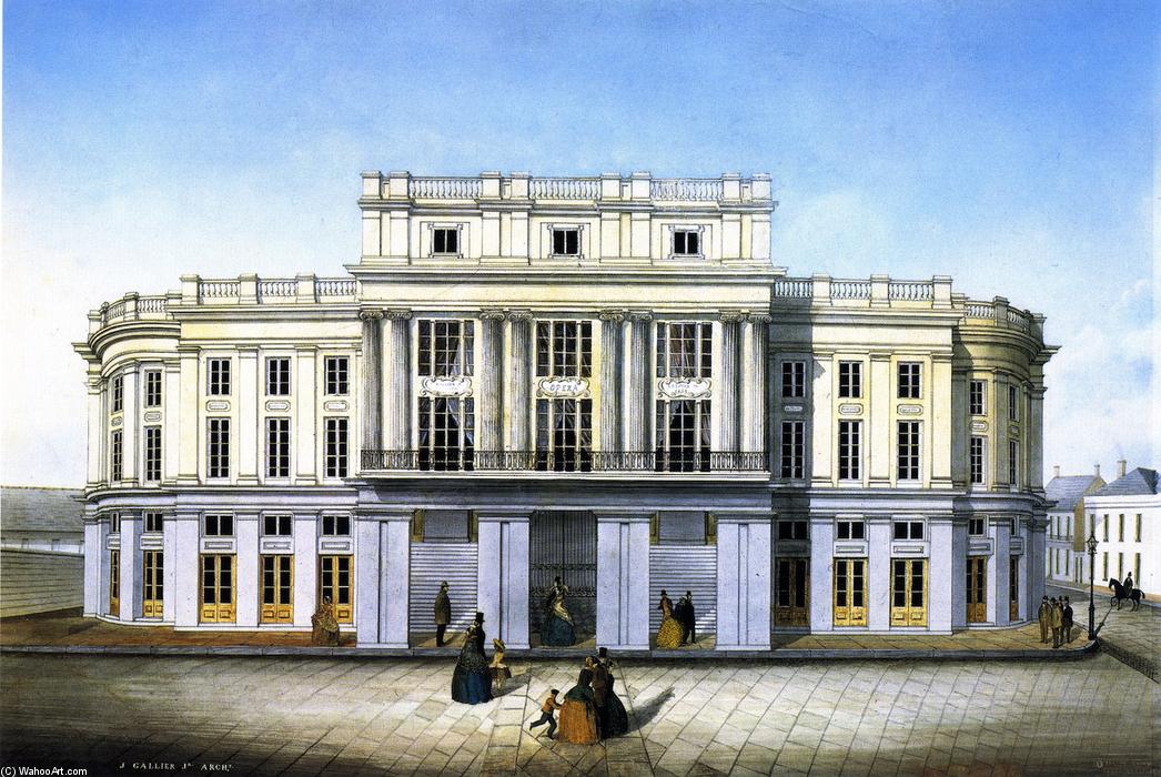 WikiOO.org - Енциклопедия за изящни изкуства - Живопис, Произведения на изкуството Marie Adrien Persac - French Opera House