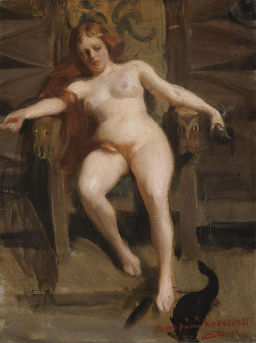 Wikioo.org - The Encyclopedia of Fine Arts - Painting, Artwork by Anders Leonard Zorn - Freya
