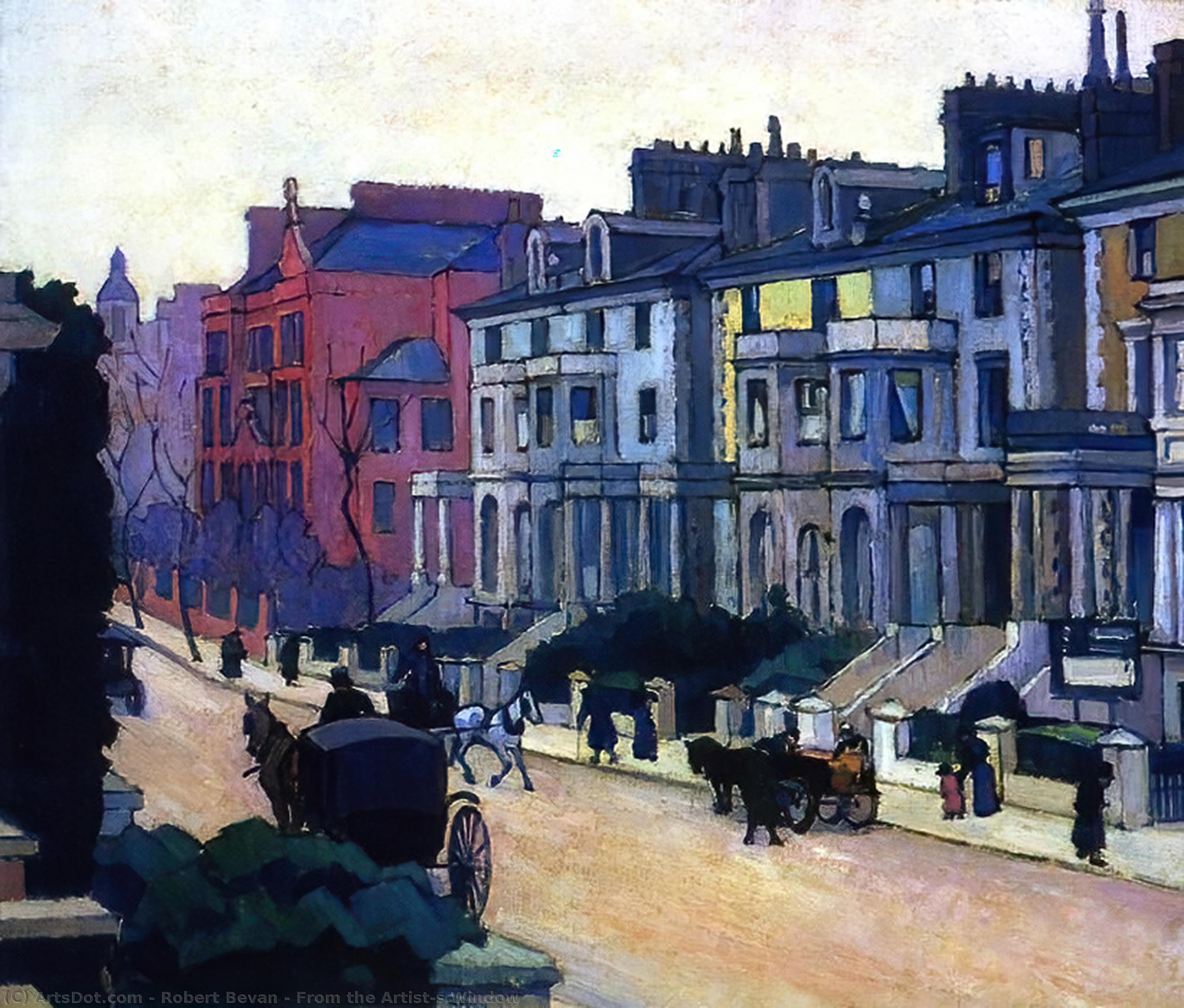 Wikioo.org - The Encyclopedia of Fine Arts - Painting, Artwork by Robert Bevan - From the Artist's Window