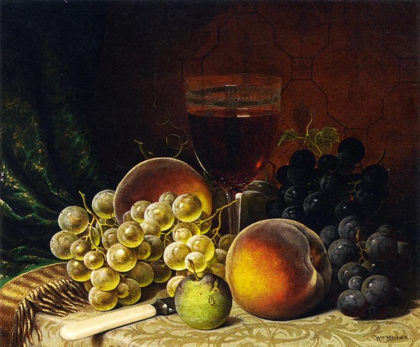 Wikioo.org – La Enciclopedia de las Bellas Artes - Pintura, Obras de arte de William Mason Brown - Frutas