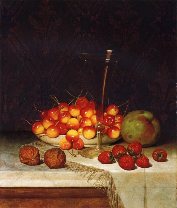 Wikioo.org - The Encyclopedia of Fine Arts - Painting, Artwork by William Mason Brown - Fruit and Wine