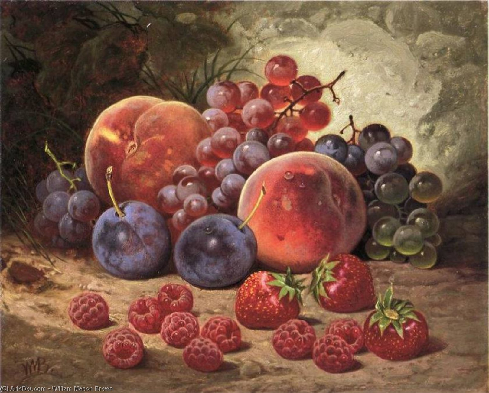 Wikioo.org - The Encyclopedia of Fine Arts - Painting, Artwork by William Mason Brown - Fruits of Summer
