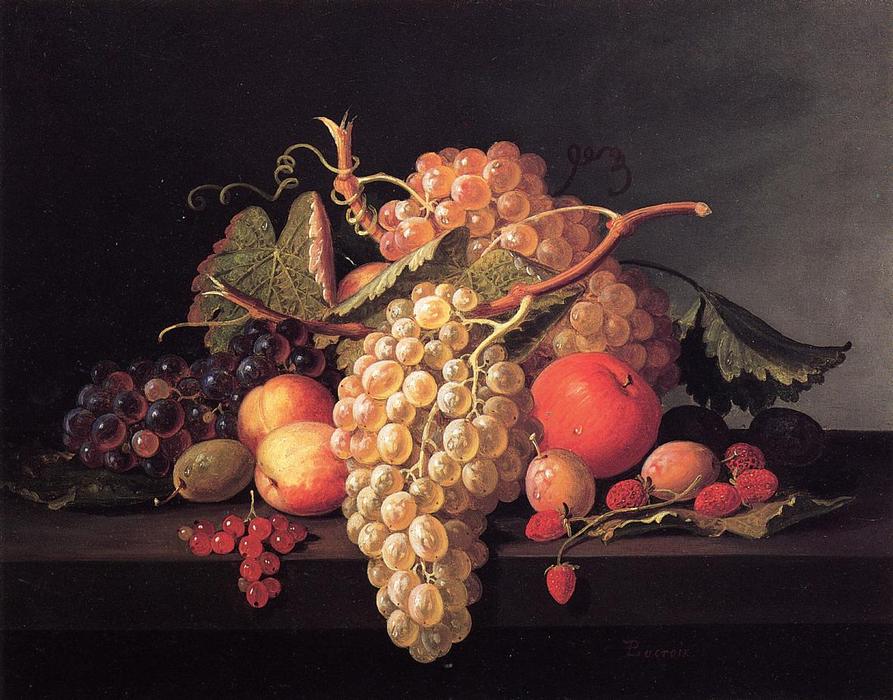 Wikioo.org - The Encyclopedia of Fine Arts - Painting, Artwork by Paul Lacroix - Fruit Still Life