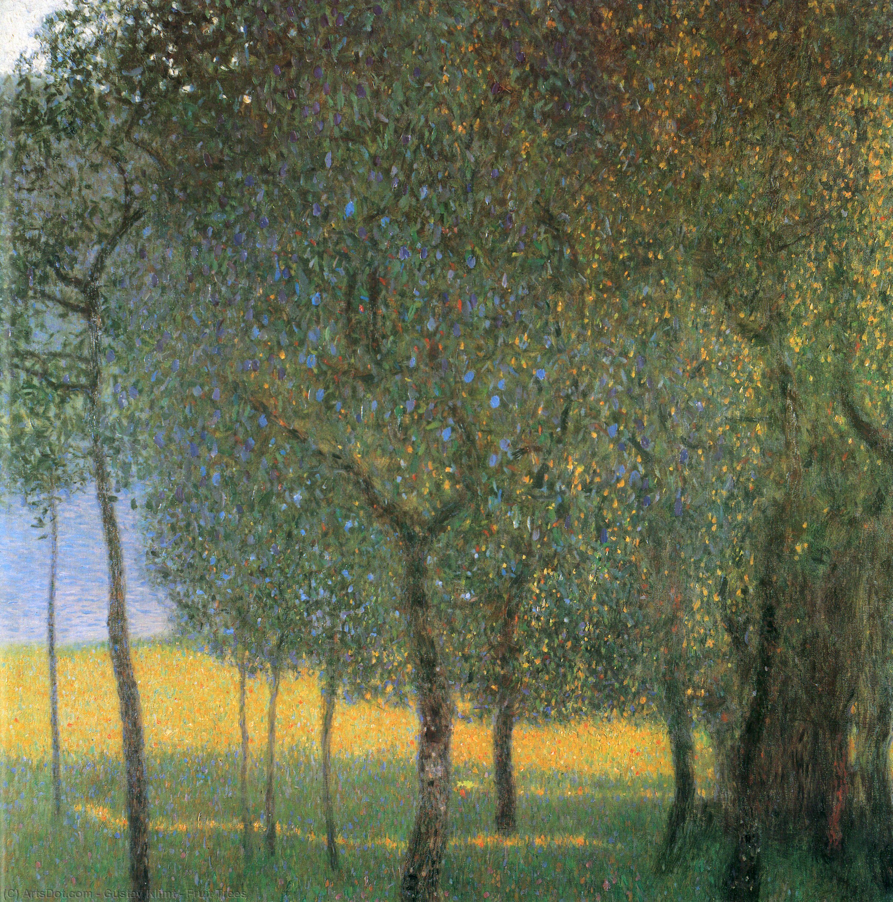 Wikioo.org - Die Enzyklopädie bildender Kunst - Malerei, Kunstwerk von Gustav Klimt - Obstbaumbestand