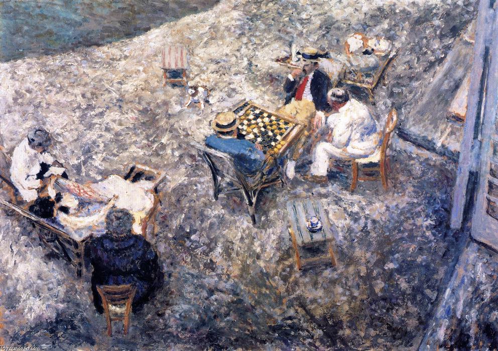 WikiOO.org - Encyclopedia of Fine Arts - Malba, Artwork Jean Edouard Vuillard - A Game of Draughts