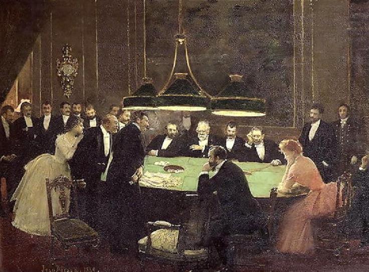 Wikioo.org - The Encyclopedia of Fine Arts - Painting, Artwork by Jean Georges Béraud - The Gaming Room at the Casino