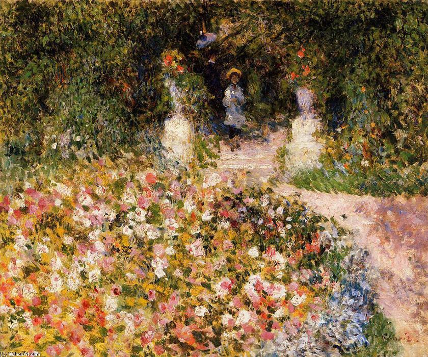 WikiOO.org - Encyclopedia of Fine Arts - Maľba, Artwork Pierre-Auguste Renoir - The Garden (also known as In the Park)