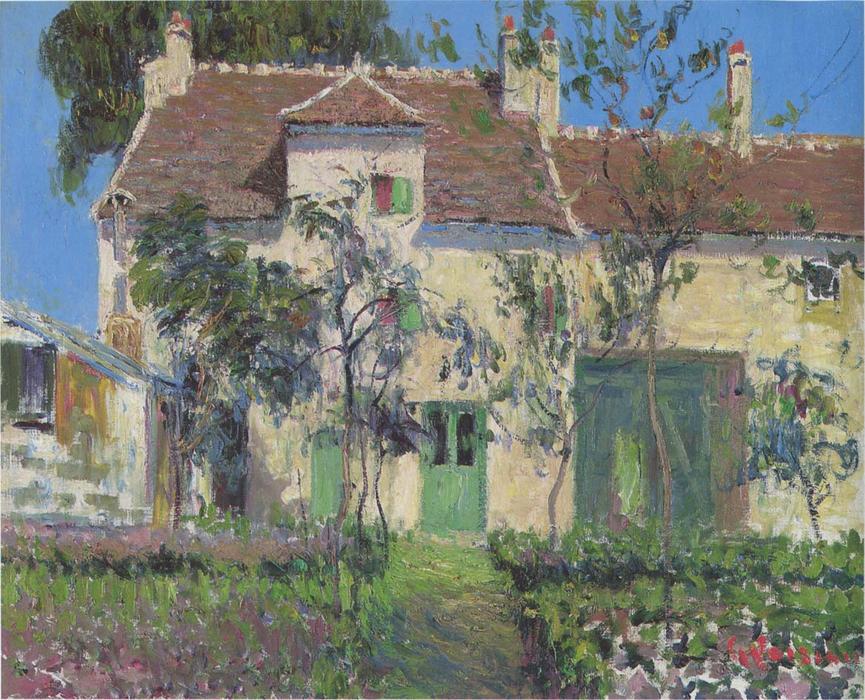 Wikioo.org - The Encyclopedia of Fine Arts - Painting, Artwork by Gustave Loiseau - The Garden behind the House