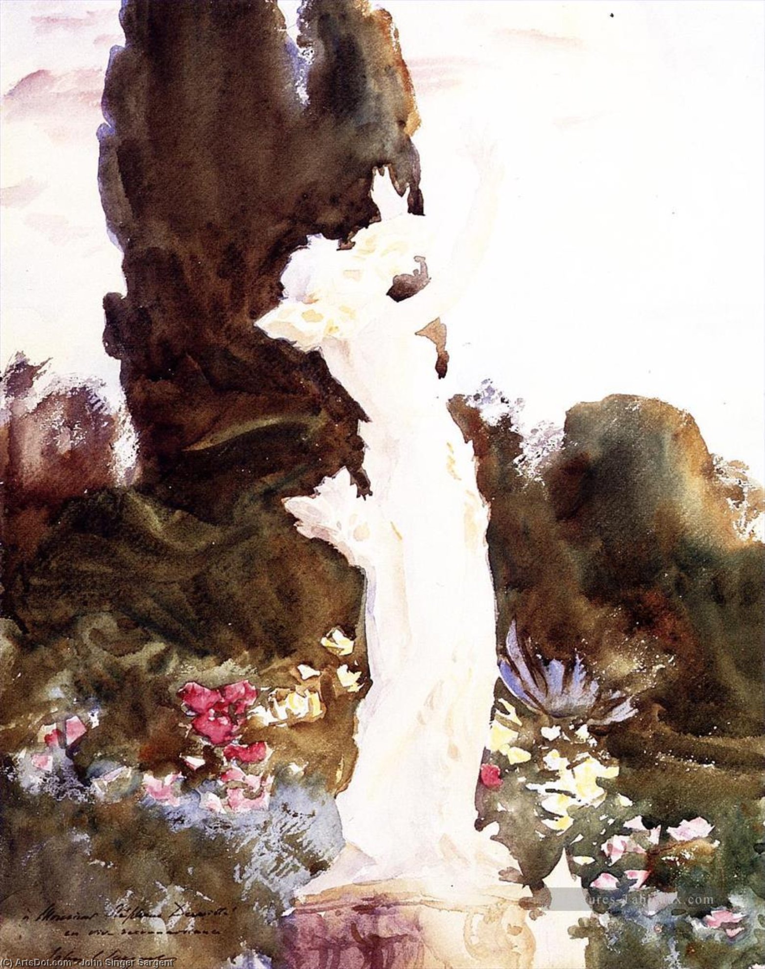 Wikioo.org - The Encyclopedia of Fine Arts - Painting, Artwork by John Singer Sargent - Garden Fantasy