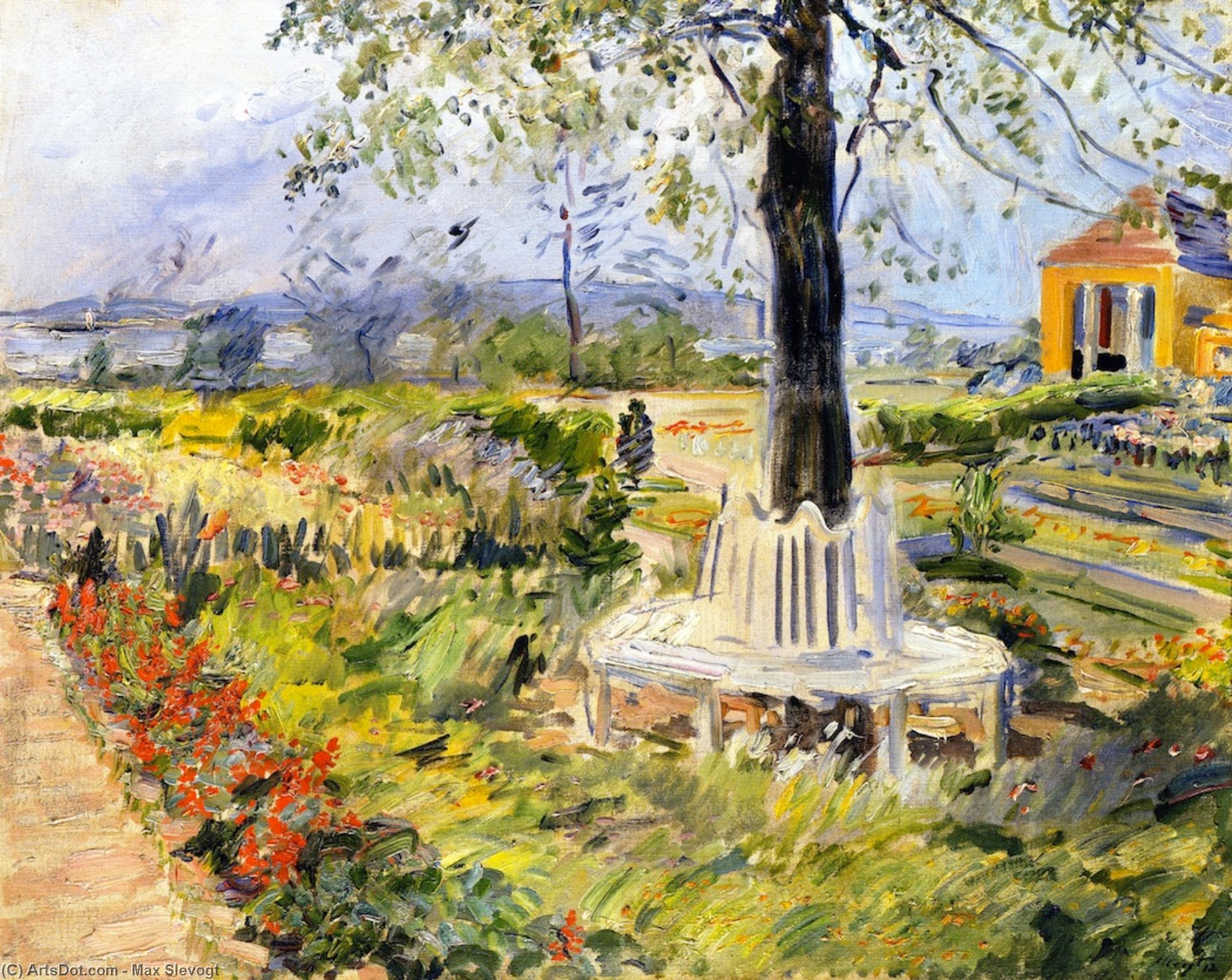 Wikioo.org - The Encyclopedia of Fine Arts - Painting, Artwork by Max Slevogt - Garden in Neu-Cladow