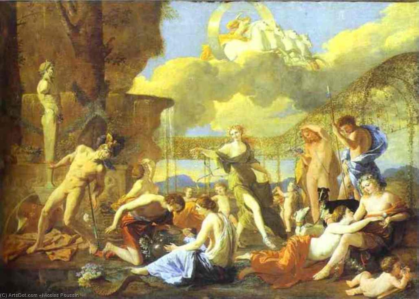 Wikioo.org – L'Enciclopedia delle Belle Arti - Pittura, Opere di Nicolas Poussin - il giardino di flora