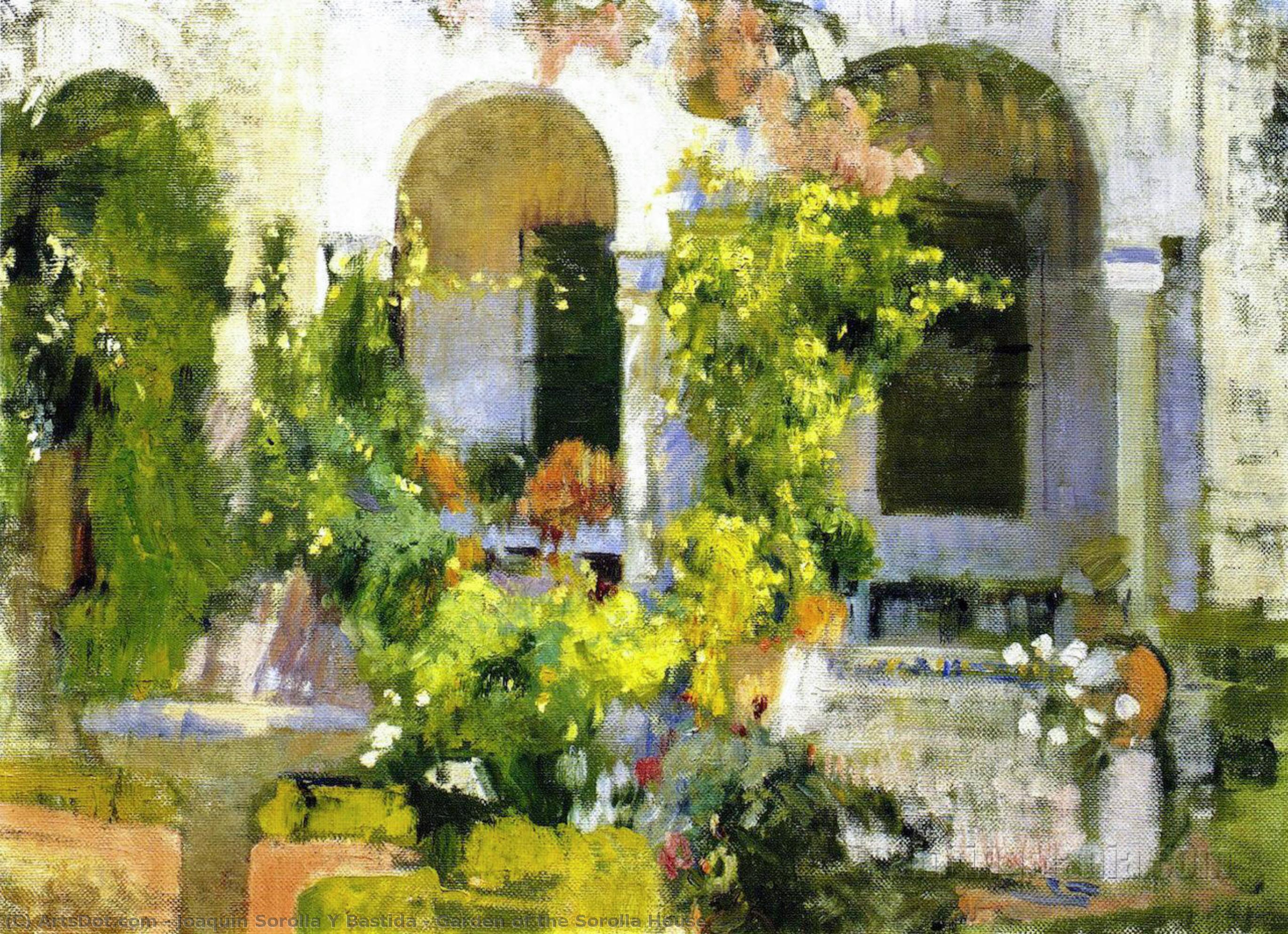 Wikioo.org – L'Encyclopédie des Beaux Arts - Peinture, Oeuvre de Joaquin Sorolla Y Bastida - Jardin de sorolla Maison
