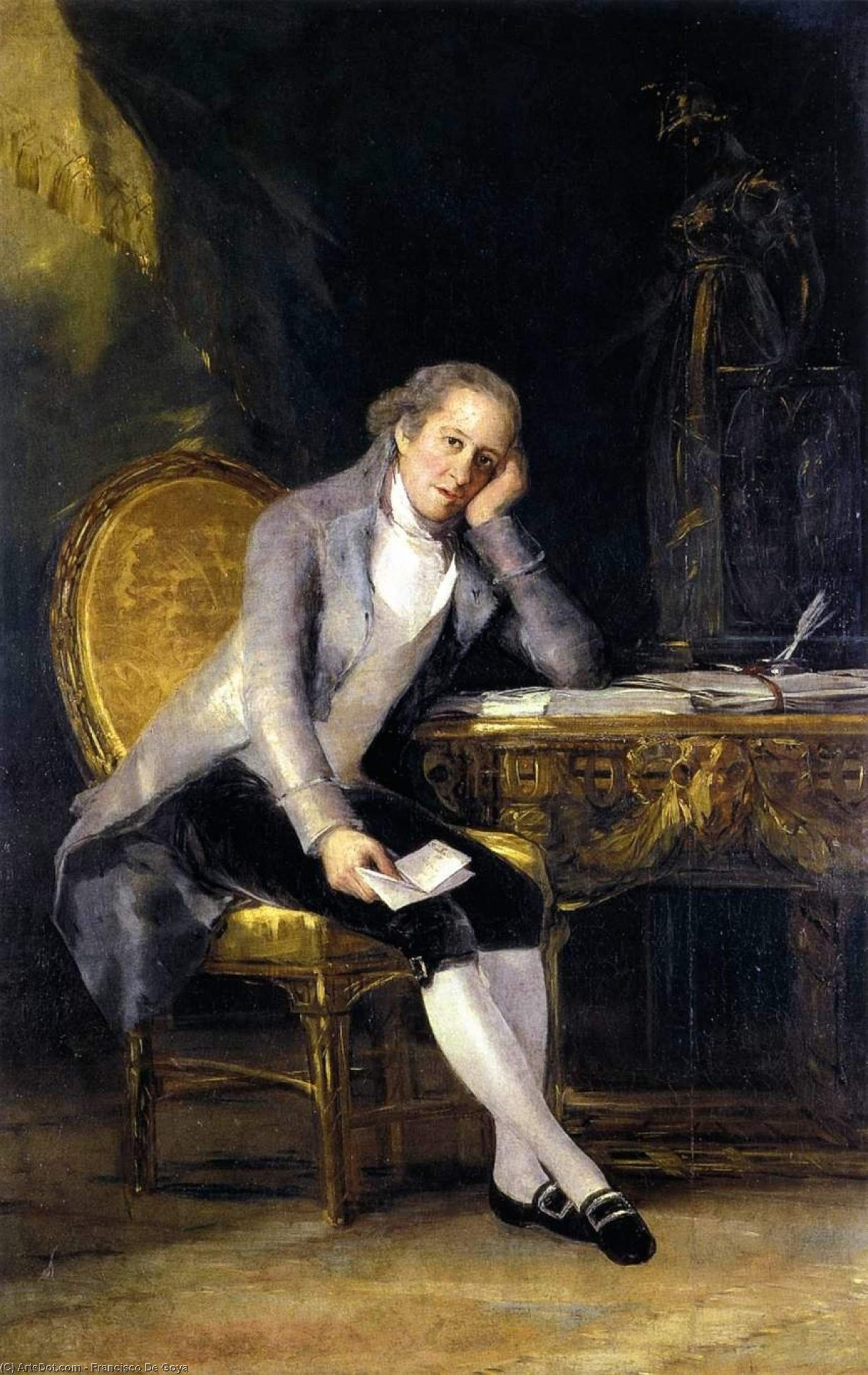 Wikioo.org – La Enciclopedia de las Bellas Artes - Pintura, Obras de arte de Francisco De Goya - gaspar melchor delaware Jovellanos