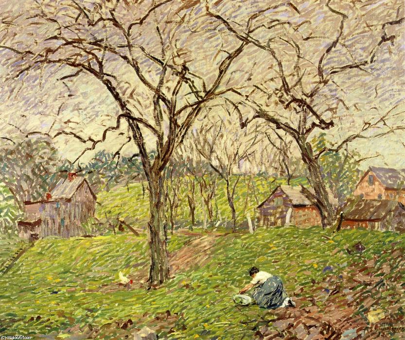 Wikioo.org - The Encyclopedia of Fine Arts - Painting, Artwork by Robert Spencer - Gathering Greens