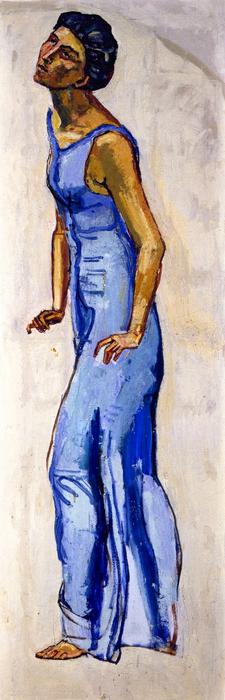 Wikioo.org – La Enciclopedia de las Bellas Artes - Pintura, Obras de arte de Ferdinand Hodler - Mirada hacia el Infinito (estudio)