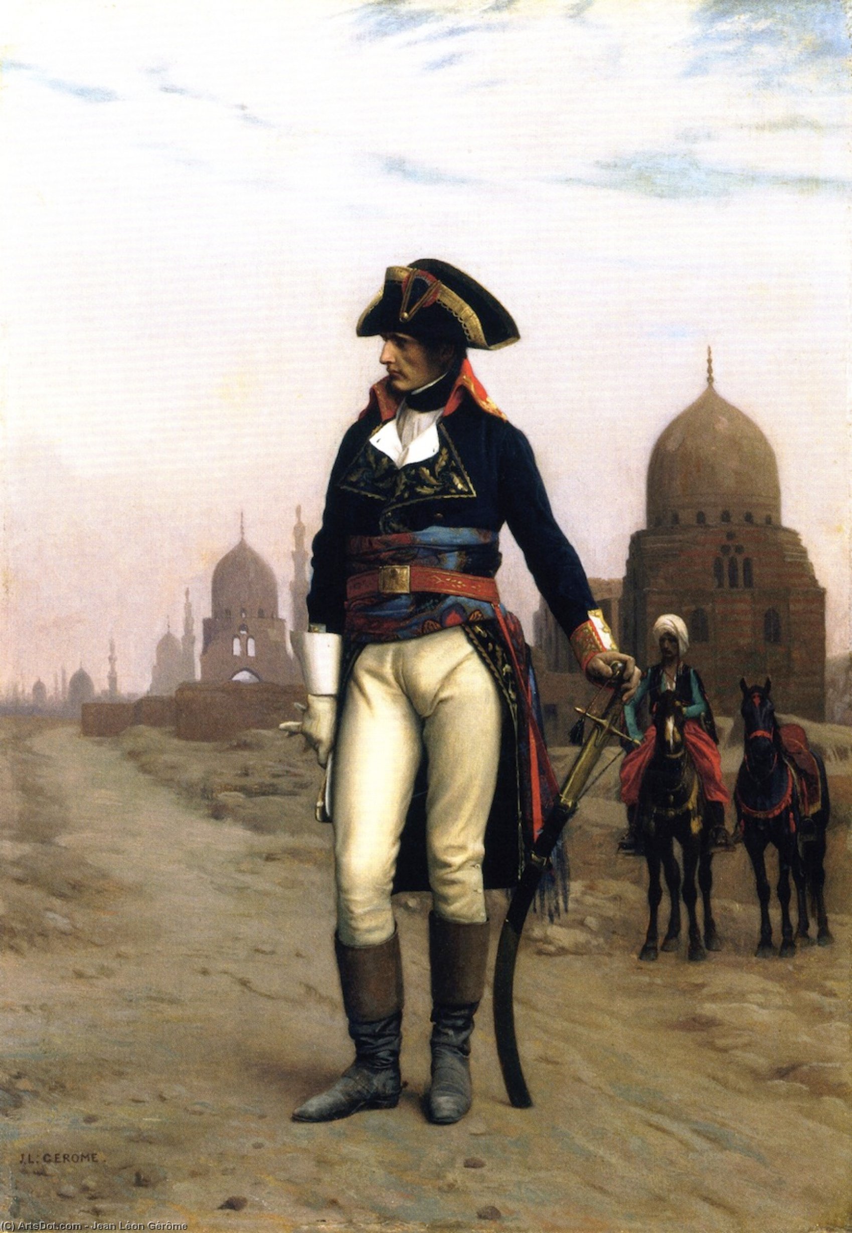 Wikioo.org - The Encyclopedia of Fine Arts - Painting, Artwork by Jean Léon Gérôme - General Bonaparte in Cairo