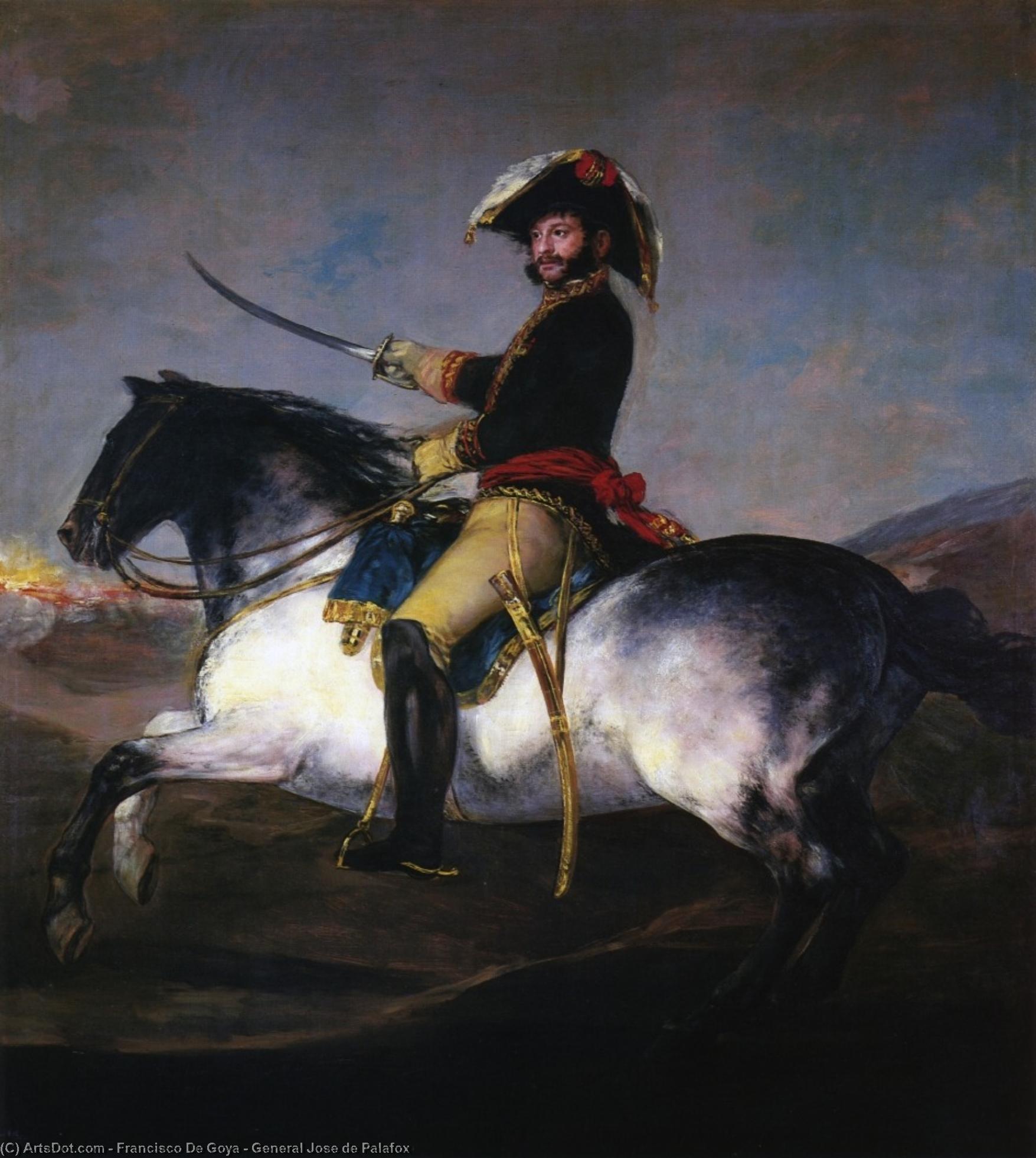 Wikioo.org - Bách khoa toàn thư về mỹ thuật - Vẽ tranh, Tác phẩm nghệ thuật Francisco De Goya - General Jose de Palafox
