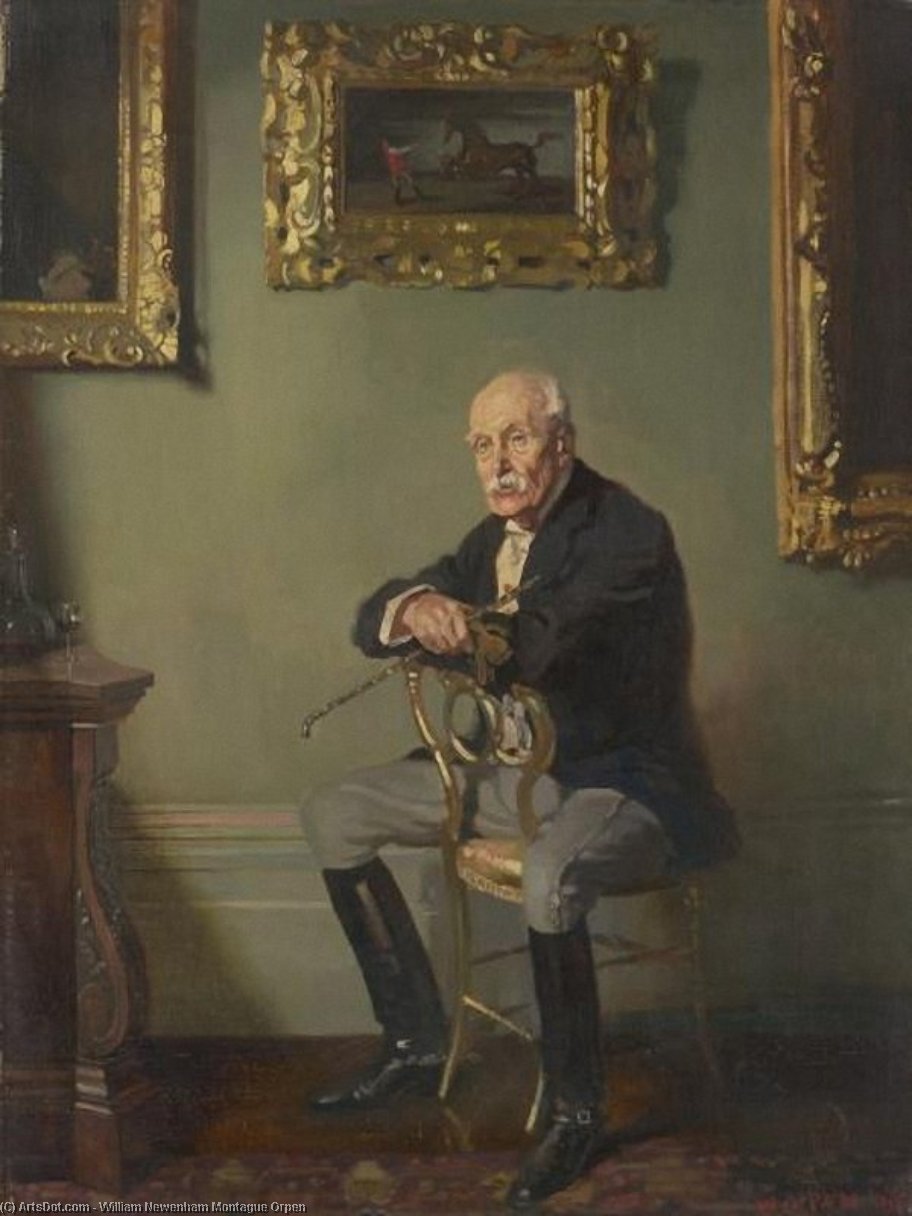 Wikioo.org - The Encyclopedia of Fine Arts - Painting, Artwork by William Newenham Montague Orpen - Gentleman in riding costume