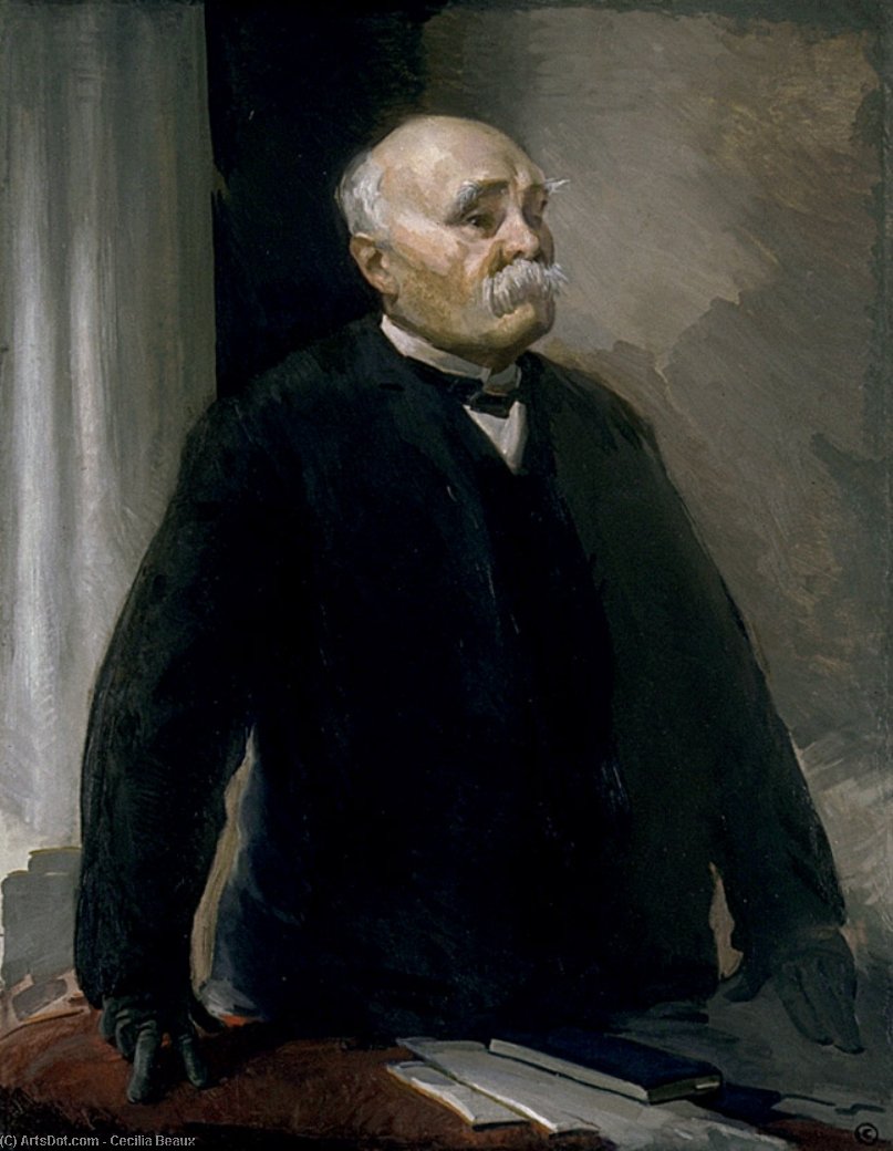 Wikioo.org - The Encyclopedia of Fine Arts - Painting, Artwork by Cecilia Beaux - Georges Clemenceau