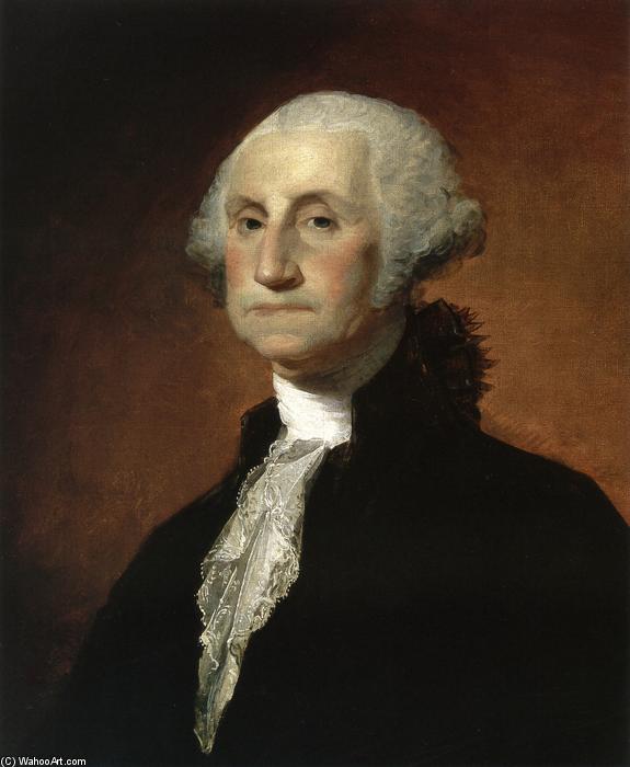 Wikoo.org - موسوعة الفنون الجميلة - اللوحة، العمل الفني Gilbert Stuart - George Washington