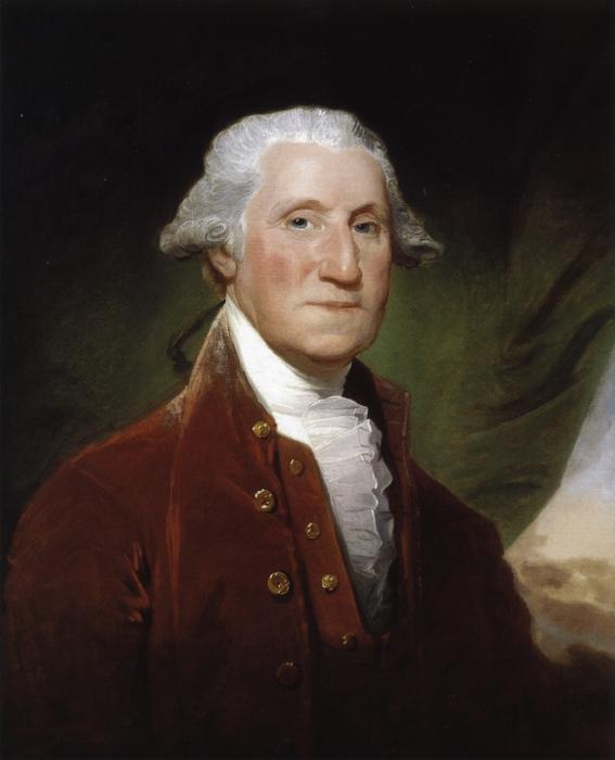 Wikioo.org - The Encyclopedia of Fine Arts - Painting, Artwork by Gilbert Stuart - George Washington