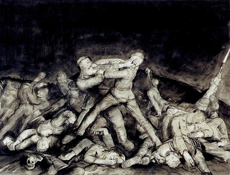 WikiOO.org - אנציקלופדיה לאמנויות יפות - ציור, יצירות אמנות George Wesley Bellows - The Ghost of Sergeant Kelly