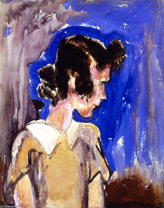 Wikioo.org - The Encyclopedia of Fine Arts - Painting, Artwork by Alfred Henry Maurer - Girl in Blue