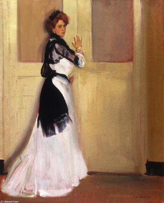 WikiOO.org - Encyclopedia of Fine Arts - Lukisan, Artwork Alfred Henry Maurer - Girl in White
