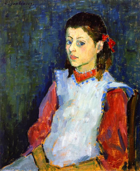 Wikioo.org - The Encyclopedia of Fine Arts - Painting, Artwork by Alexej Georgewitsch Von Jawlensky - Girl in White Apron