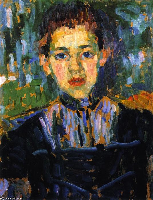 Wikioo.org - The Encyclopedia of Fine Arts - Painting, Artwork by Alexej Georgewitsch Von Jawlensky - The Girl Marie