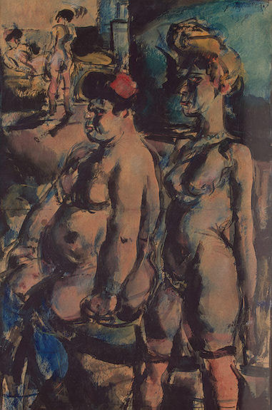 Wikioo.org - สารานุกรมวิจิตรศิลป์ - จิตรกรรม Georges Rouault - The Girls