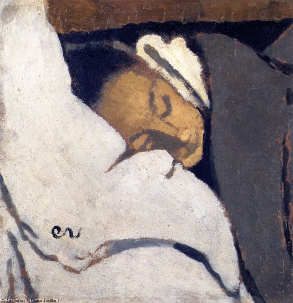 Wikioo.org – La Enciclopedia de las Bellas Artes - Pintura, Obras de arte de Jean Edouard Vuillard - Muchacha que duerme