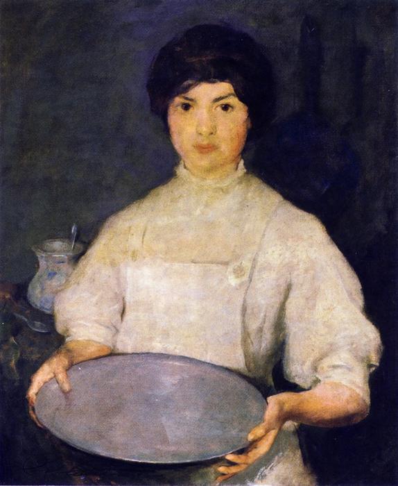WikiOO.org - Encyclopedia of Fine Arts - Målning, konstverk Charles Webster Hawthorne - Girl with Pan