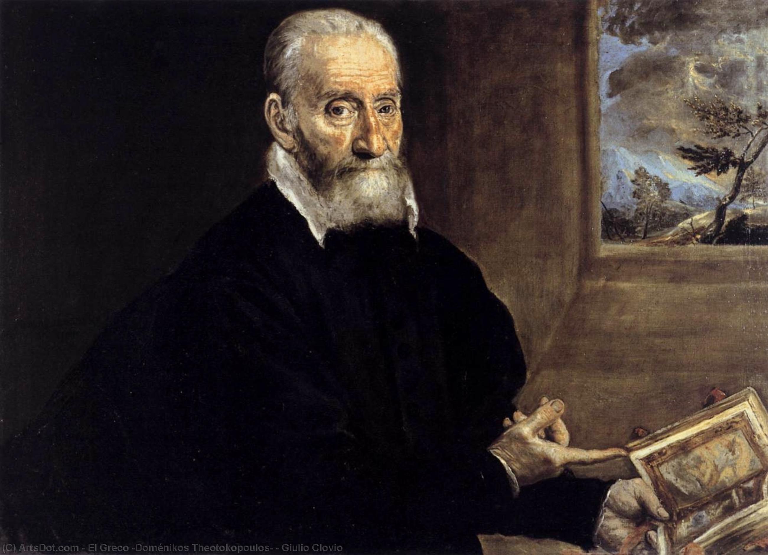 WikiOO.org - Encyclopedia of Fine Arts - Maľba, Artwork El Greco (Doménikos Theotokopoulos) - Giulio Clovio